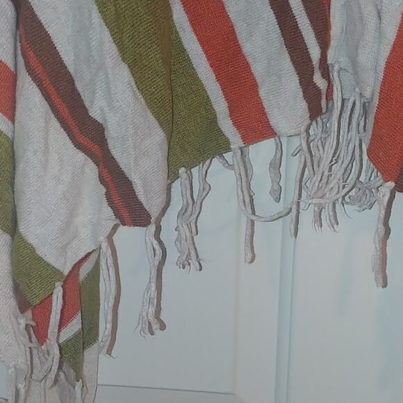 Young Threads Fringed Boho Striped Cardigan Large - Picture 4 of 6